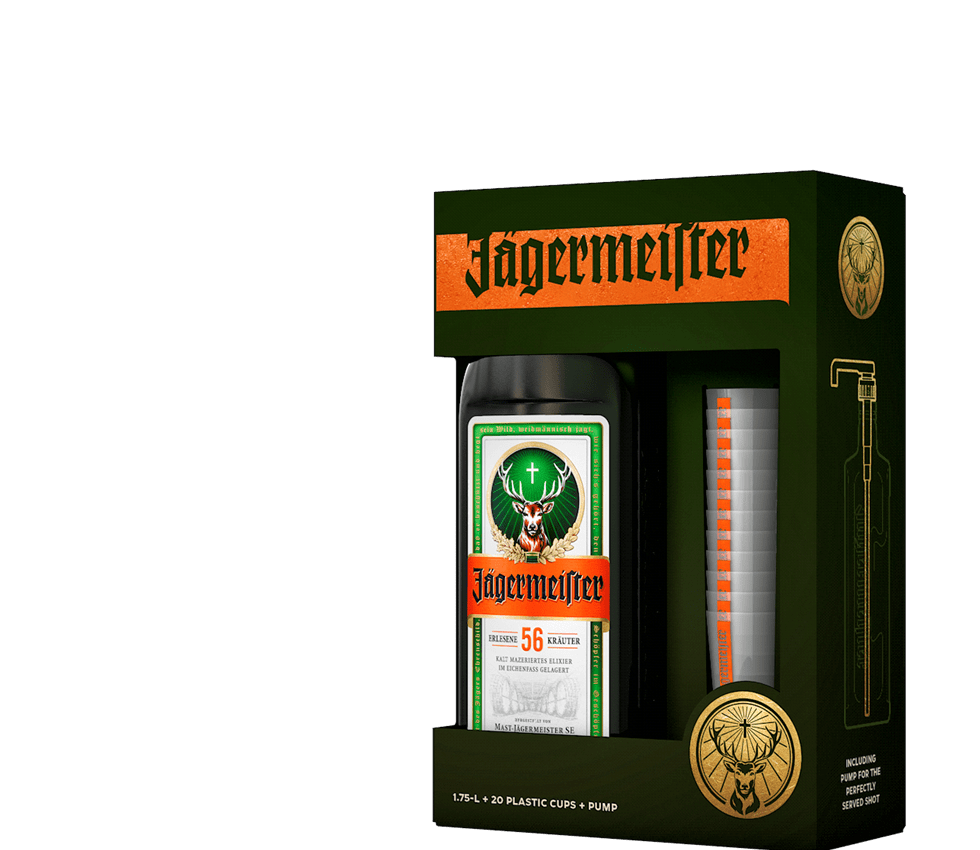 JAGERMEISTER AVEC DES ÉPINES DORÉES - CADEAU DE LUXE - ◊ PRIME