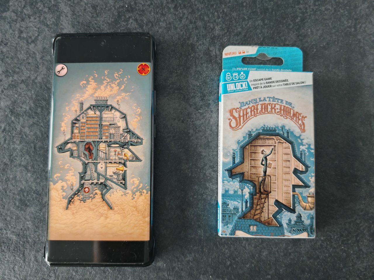Avis et test du jeu Unlock! Short Adventures : Dans la tête de Sherlock Holmes (Space Cowboys)