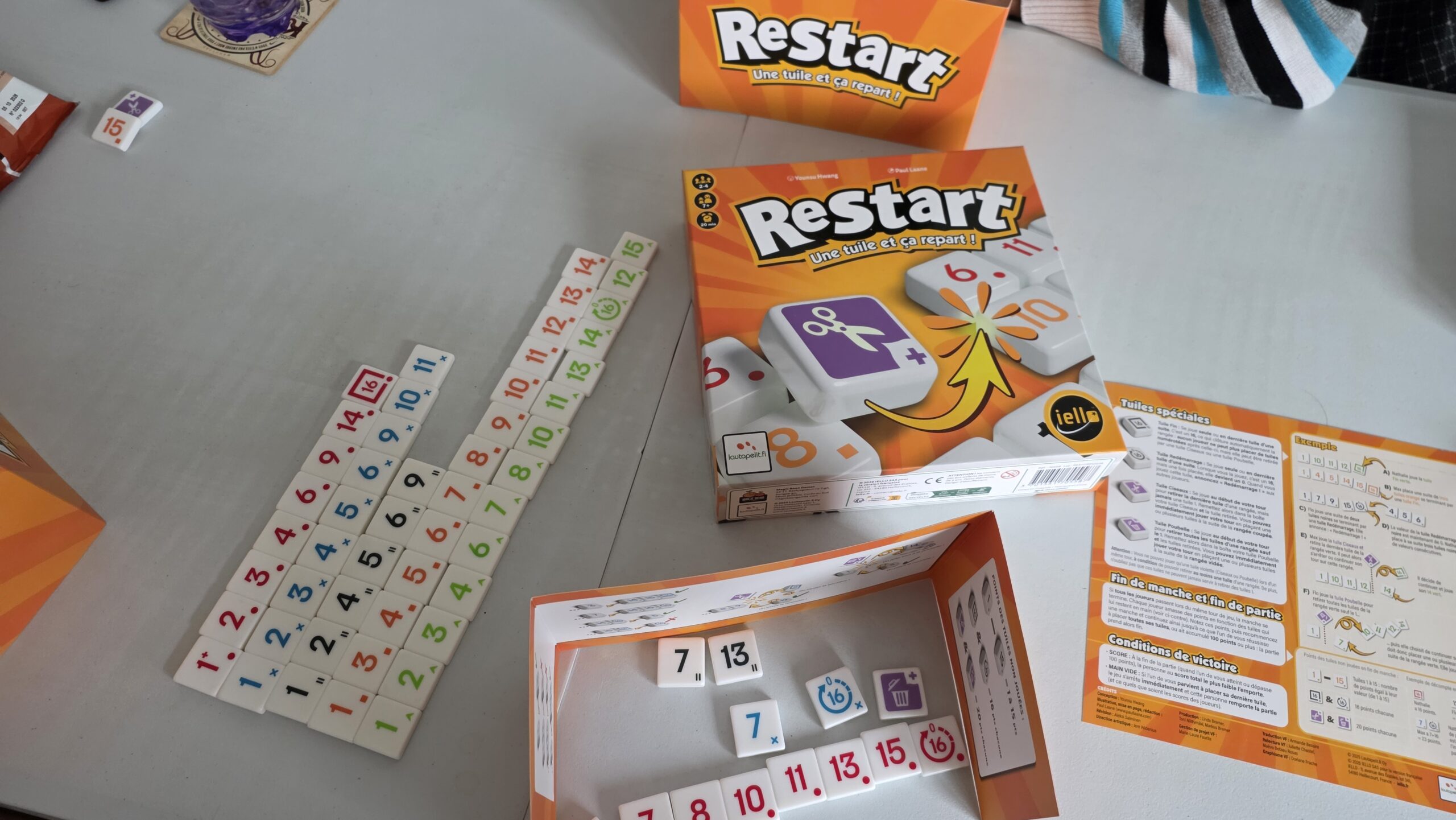 Avis et test de Restart (IELLO)