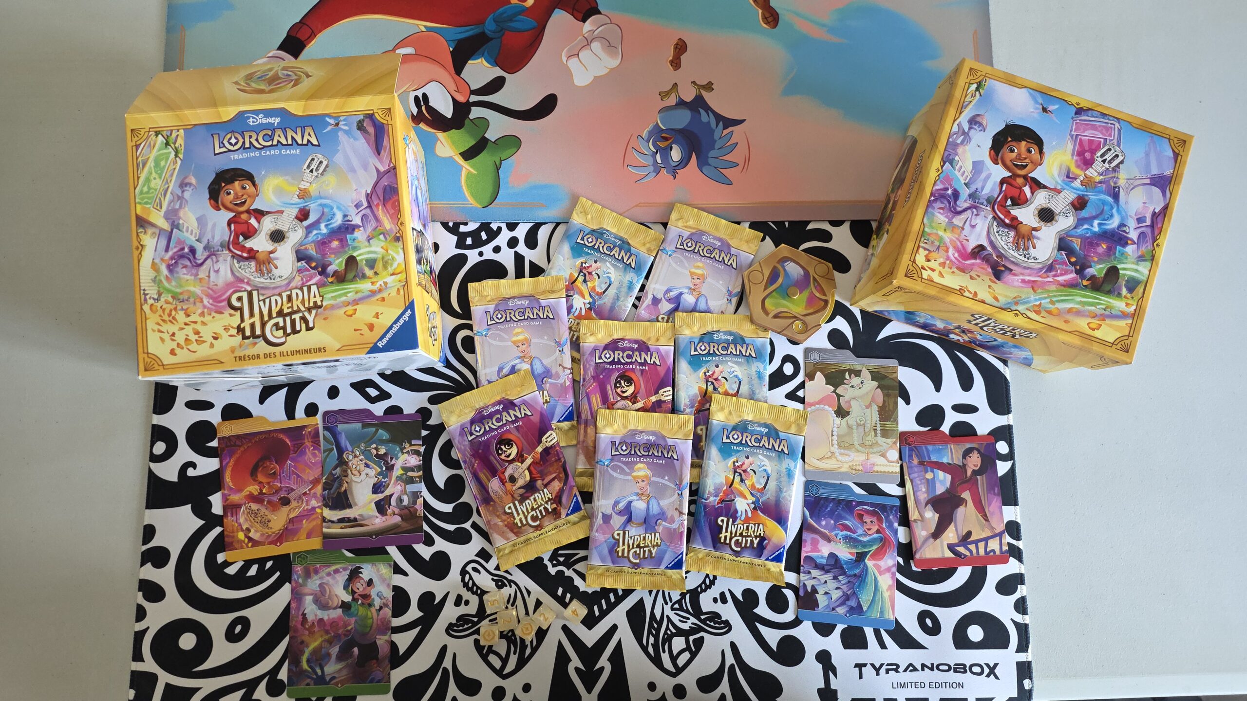 Unboxing et pack rush avec le Trésor des illumineurs Disney Lorcana - Hyperia City