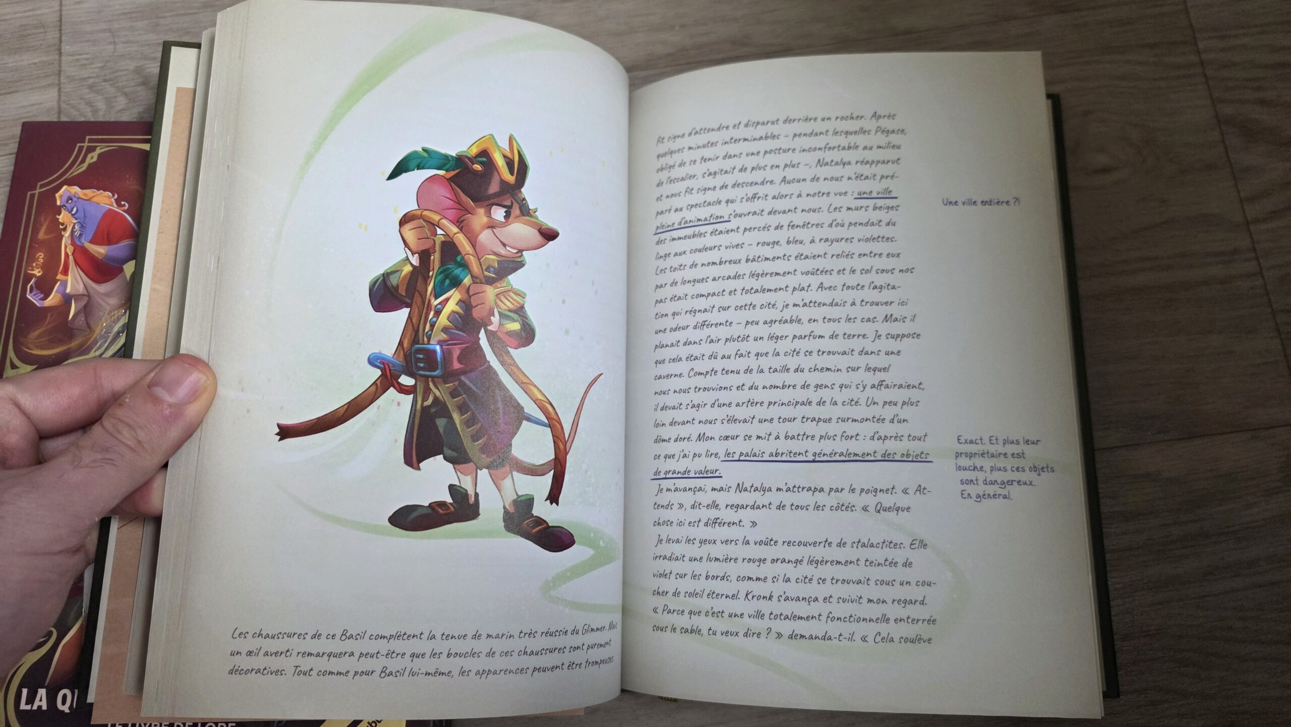 Présentation du livre Disney Lorcana - La quête des merveilles, le livre de lore